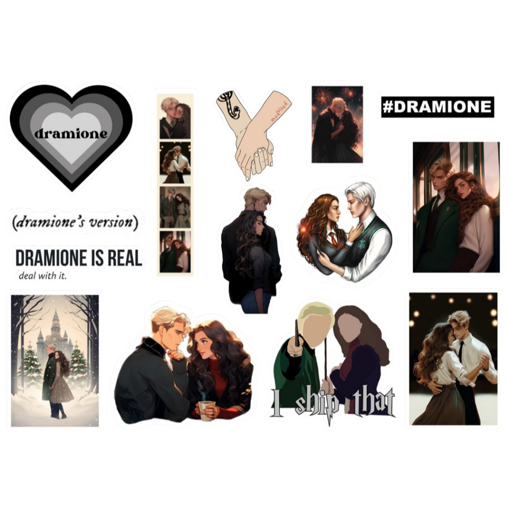 DRAMIONE -  CARTELA DE ADESIVOS (sem recorte, com recorte ou a prova d'água) - A5 em Oferta na Shopee
