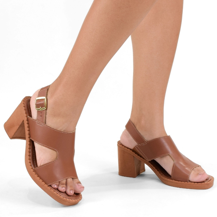 Sandália Feminina La Via Salto Alto Grosso Clássica Social Confortável Moda Atual em Oferta na Shopee