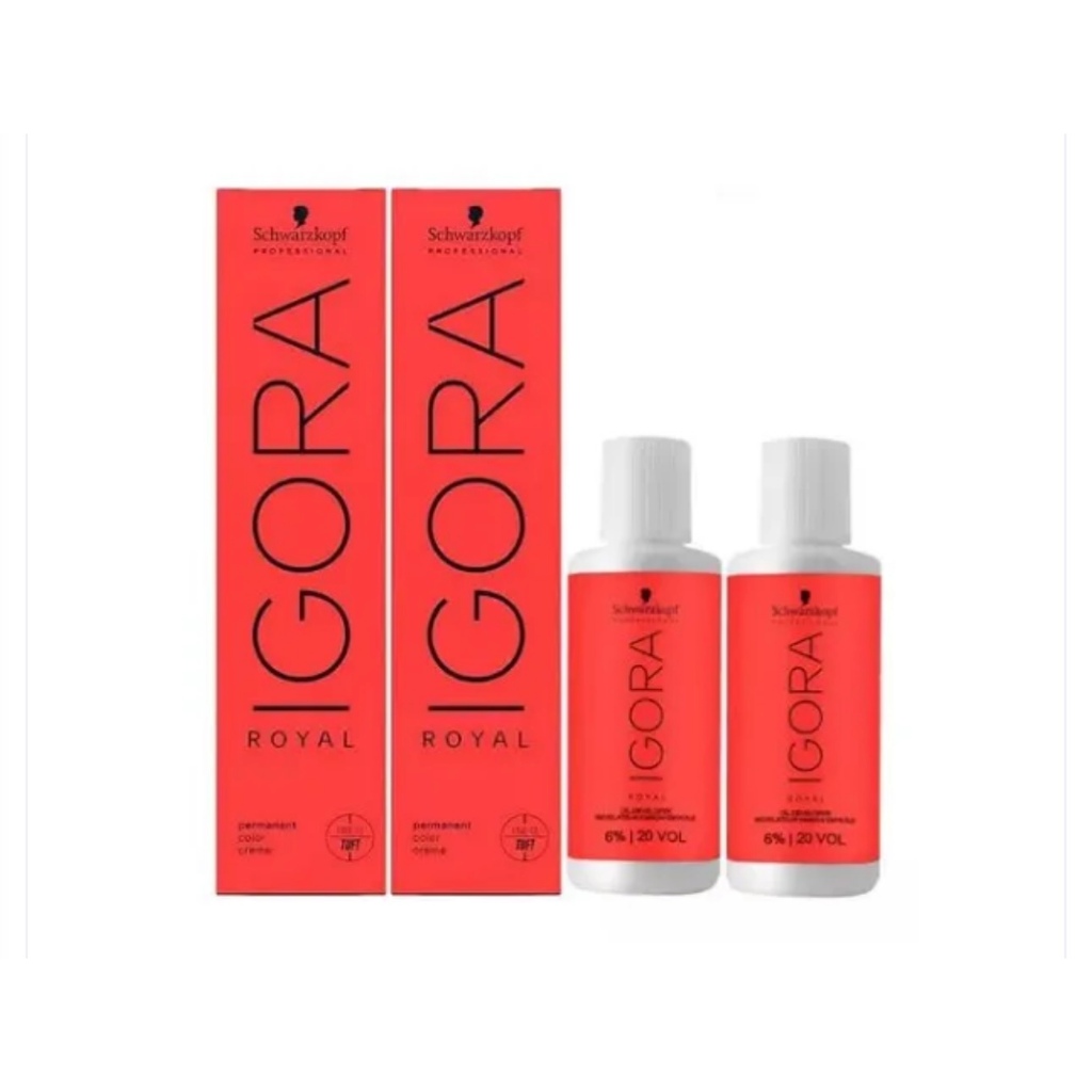KIT COM 2 (DUAS) unidades 8.77 + 2 (DUAS) OX IGORA ROYAL Schwarzkopf (escolha o volume da ox nas variações) em Oferta na Shopee