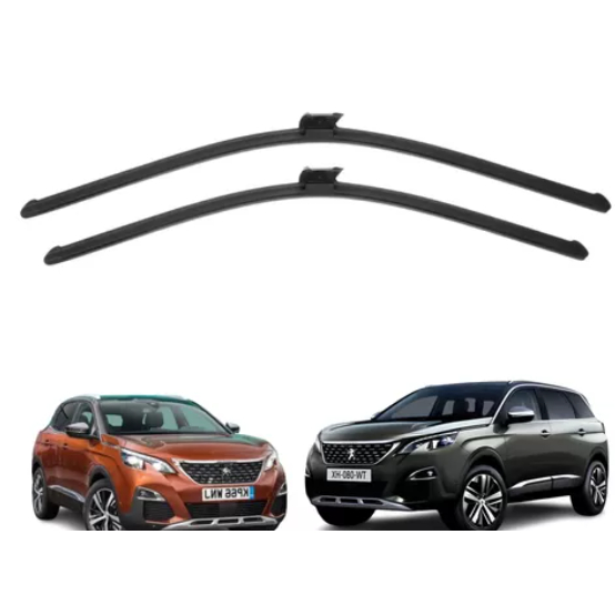 Par Palheta Limpador Parabrisa Original Peugeot 3008 / 5008 / 308 / 408 / 508 Silicone