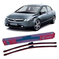 Par Palheta Limpador Parabrisa Honda Civic 2007 2008 2009 2010 2011 Cinoy Silicone Original