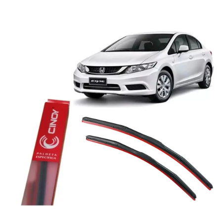Par Palheta Limpador Parabrisa Dianteira New Civic 2012 2013 2014 2015 2016 Original