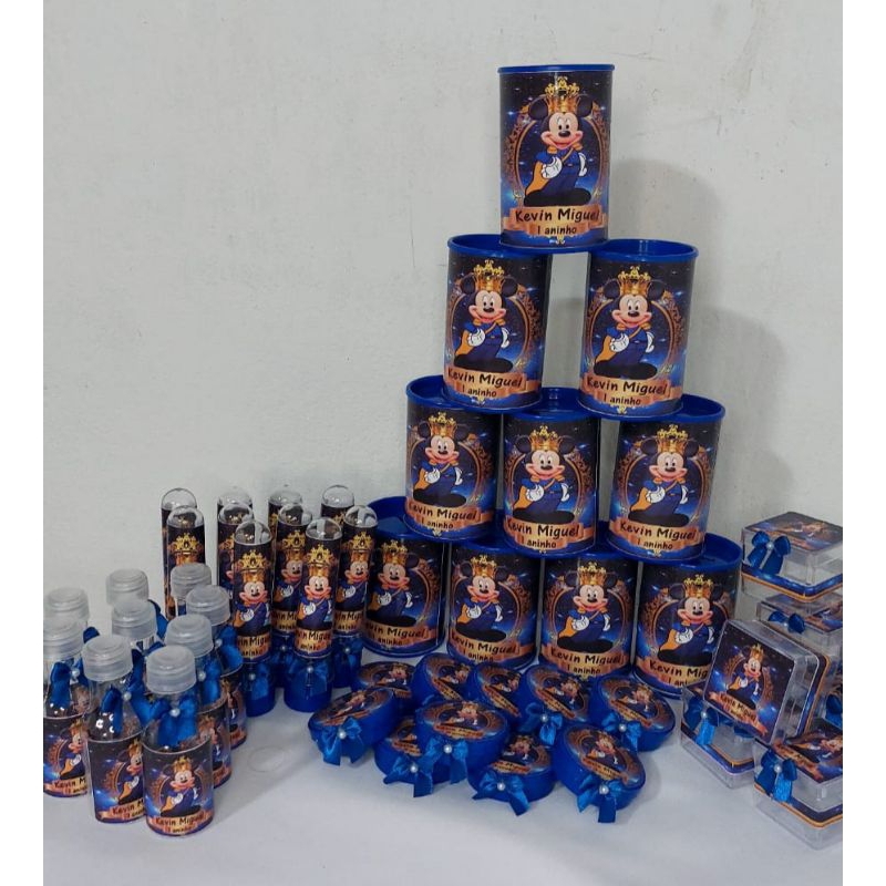 kit 50 ítens Mickey Realeza em Oferta na Shopee