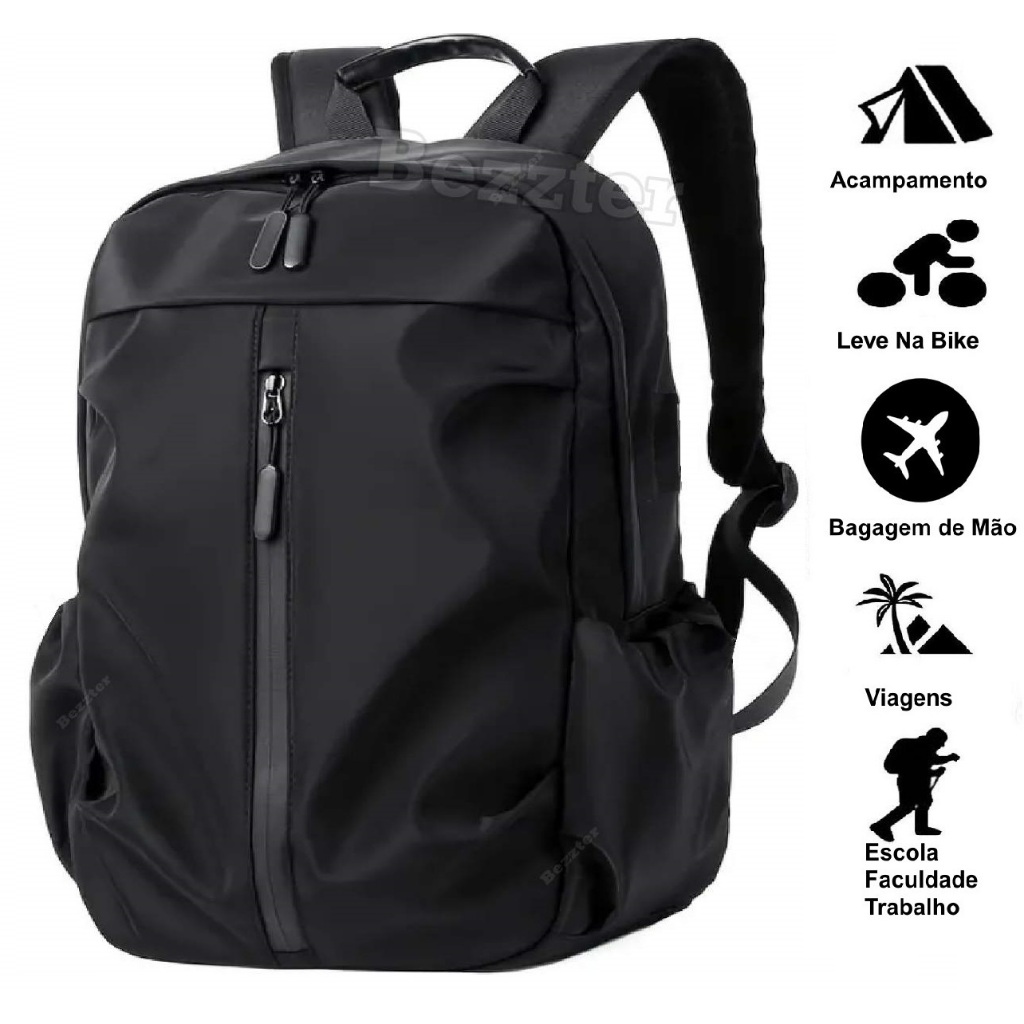 Mochila Bolsa Impermeável Escola Trabalho viagens Masculino/Feminino Compartimento notebook em Oferta na Shopee