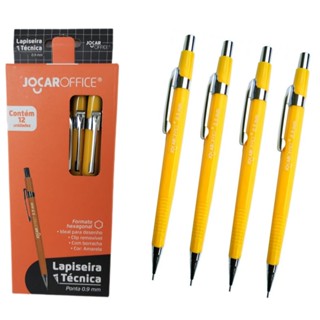 98029 - Lapiseira Técnica Hexagonal 0.9mm Jocar Office Amarela em Oferta na Shopee