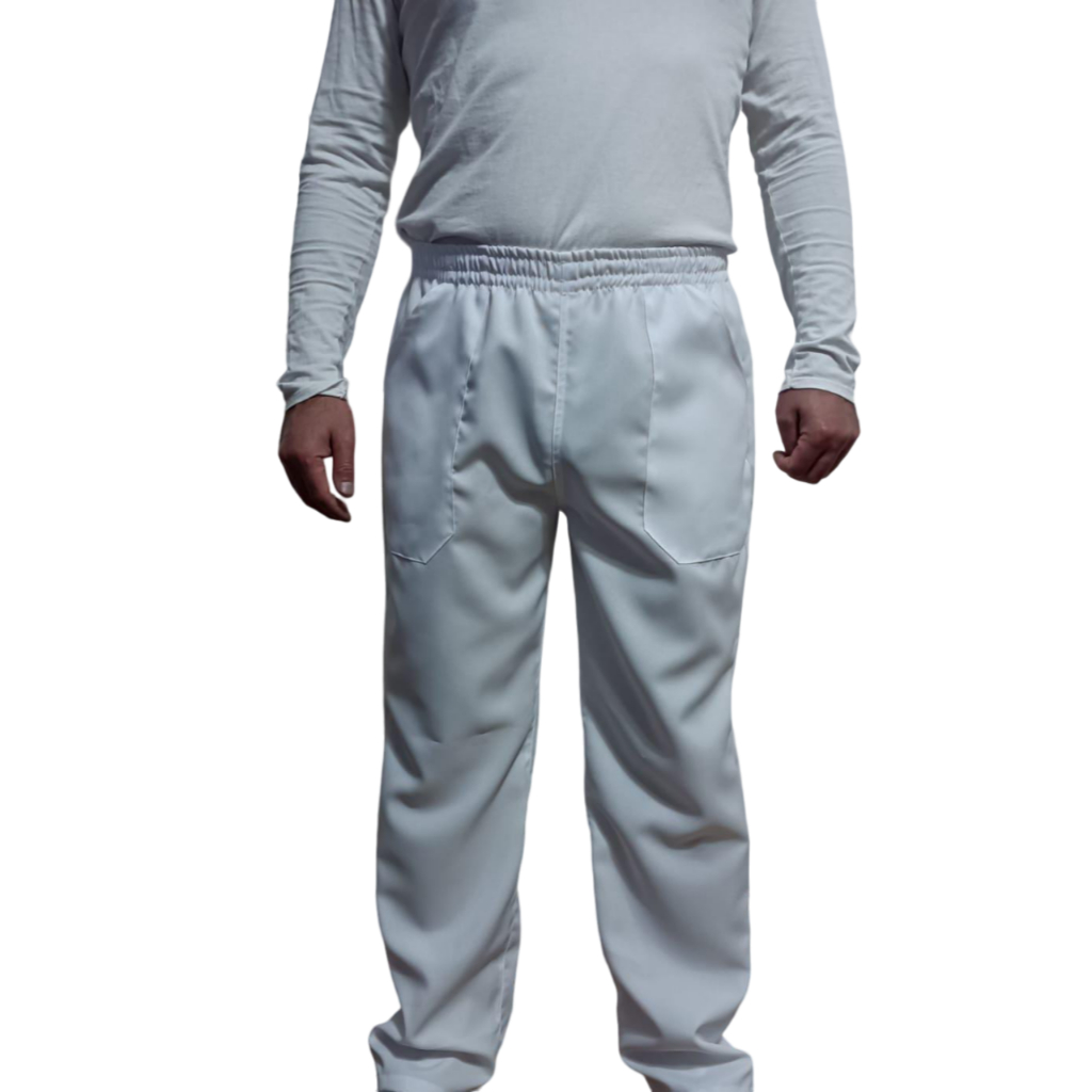 Calça Oxford Uniforme Profissional Açougueiro Padaria Elástico Serviços Gerais