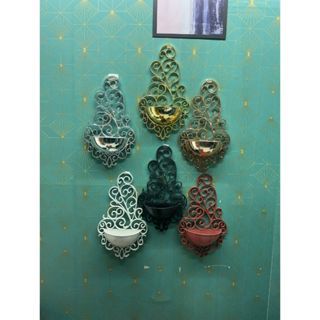 Vaso Provençal Arandela de Parede  decoração tem muitas cores misturadas