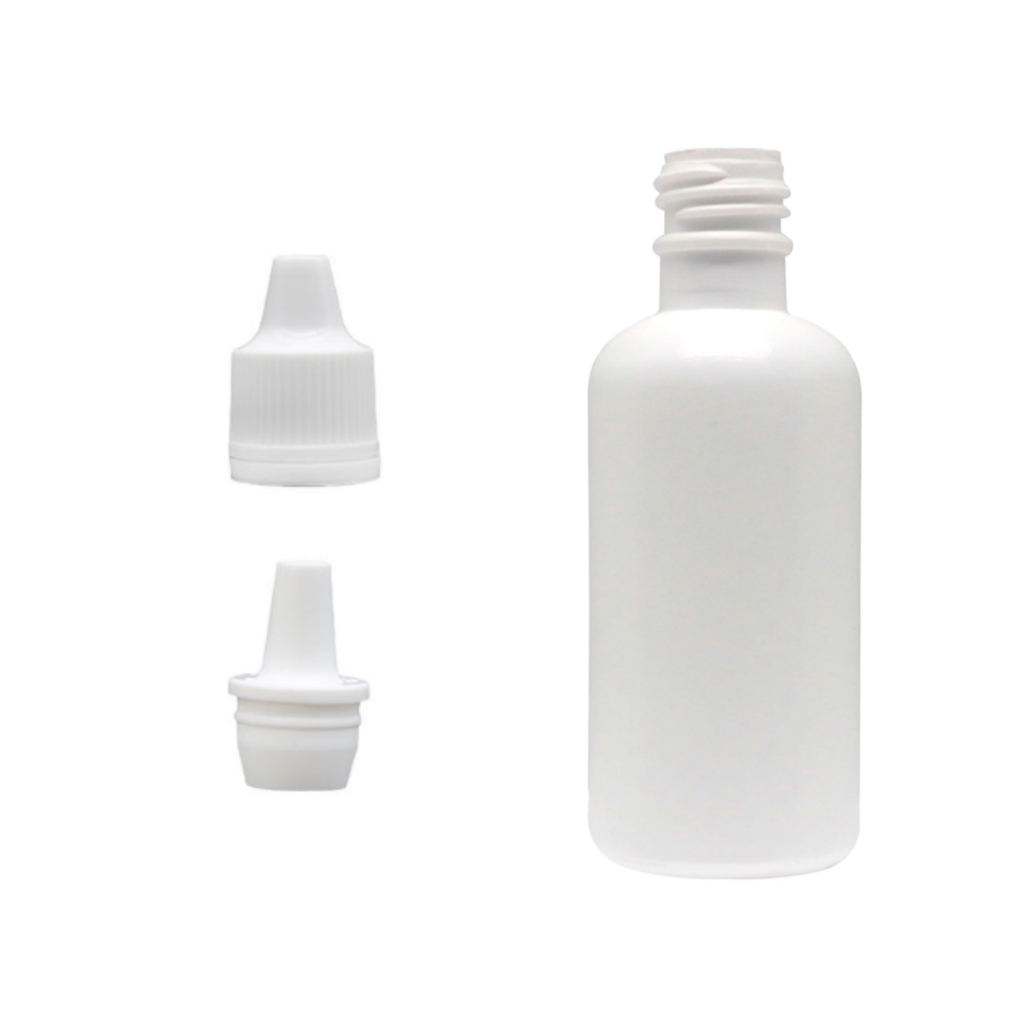 2 Conta Gotas Frasco Plastico  Tampa Com Lacre E Batoque - 30ml