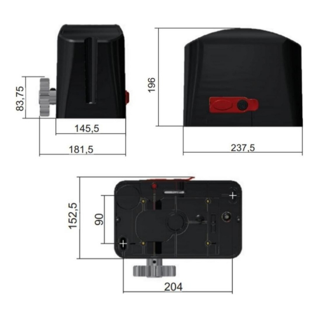 Kit Motor Portão Eletrônico Deslizante Garen Casa 400kg