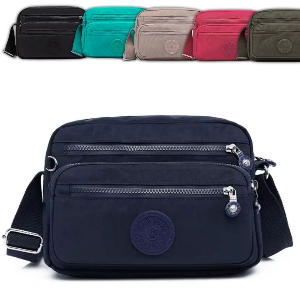 Bolsa Feminina Média Transversal Impermeável Nylon Casual 5 Compartimentos Trabalho Academia Passeio em Oferta na Shopee