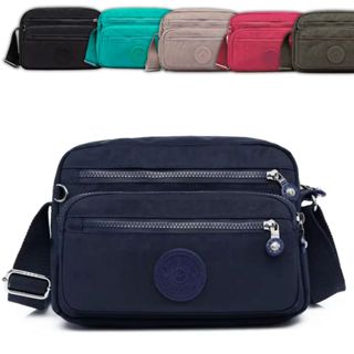 Bolsa Feminina Média Transversal Impermeável Nylon Casual 5 Compartimentos Trabalho Academia Passeio em Oferta na Shopee