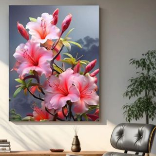 Quadro decorativo as flores mais lindas do mundo rosas tulipas flor de cerejeira lirios orquideas em Oferta na Shopee