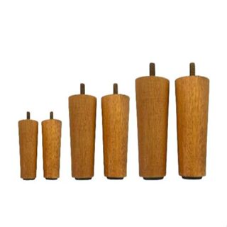 Kit Pé De Cama Box Ante Refluxo Madeira Maciça Cônico Mel 6 Unidades Madeira Resistênte Rustico em Oferta na Shopee