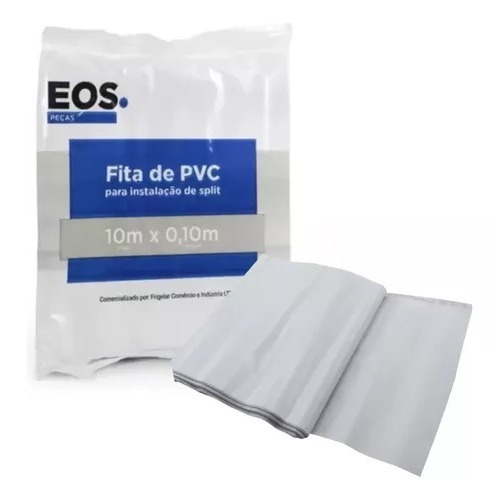 Fita Pvc Branca Para Isolamento em Refrigeração 10m x 0,10m Eos em Oferta na Shopee