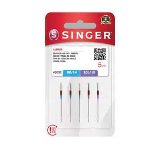 Agulha Singer Doméstica 2032 Para Couro e Vinil - Com 5 unidades Mista. em Oferta na Shopee