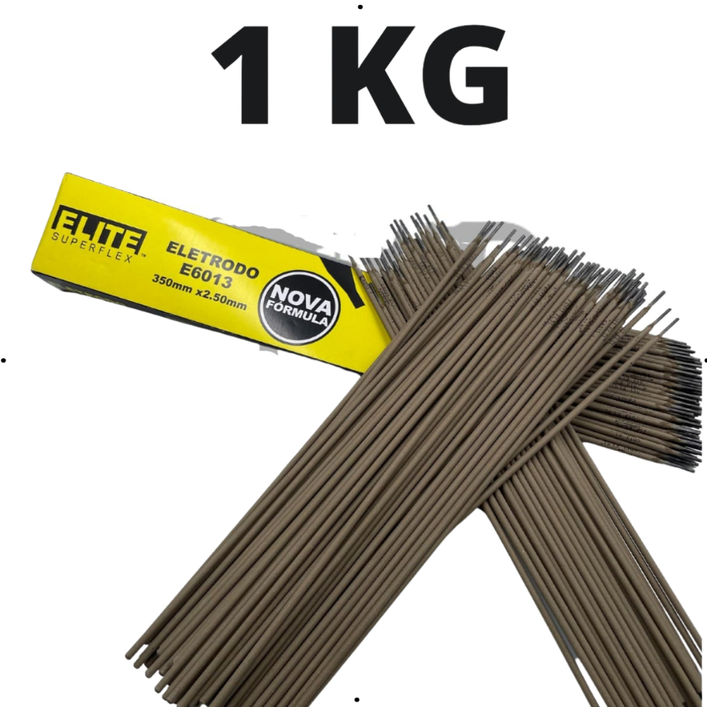 1KG Eletrodo 2.5mm 6013 Solda Elétrica + 1 Disco de Corte Inox