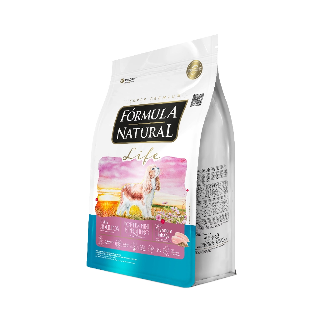 Ração Fórmula Natural Life Cães Adultos Porte Mini e Pequeno 2,5kg Adimax em Oferta na Shopee
