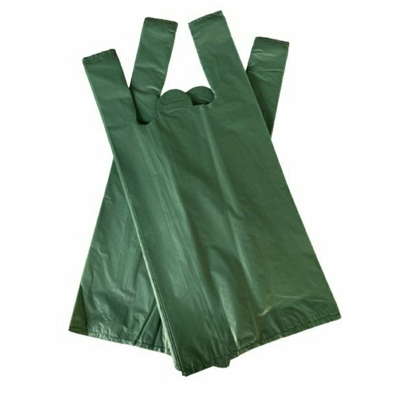 sacola plástica forte reforçada verde varios tamanho 1KG em Oferta na Shopee