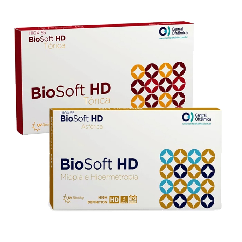 Lente De Contato Biosoft Hd Asferica + 01 Astigmatismo - Health