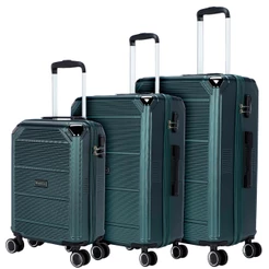 Kit 3 Malas De Viagem Passeio Primicia Espaçosa Moderna Original Resistente 360°