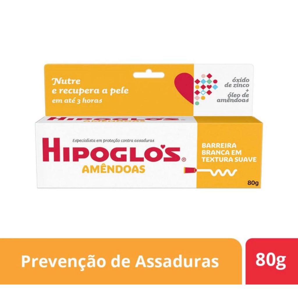 Creme Preventivo Contra Assaduras Hipoglós Amêndoas 80g