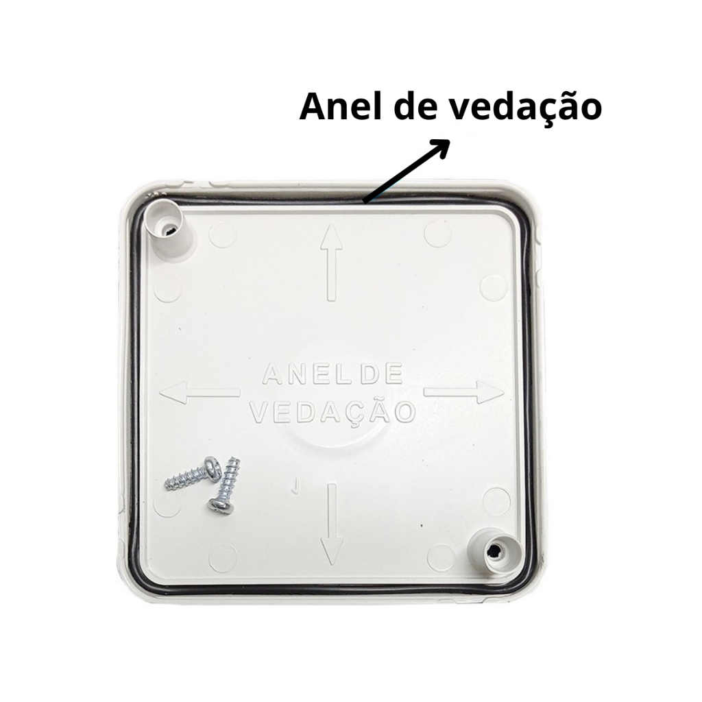 Kit 5x Caixa de Proteção Organizadora de Sobrepor para Câmera de Segurança Cftv Stilus - 2505 — imagem 2 de 2