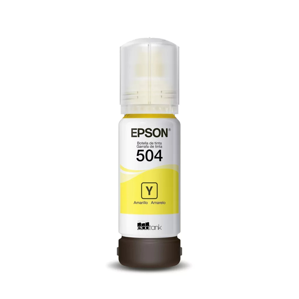 Garrafa de Tinta Epson T504 Amarelo - Original