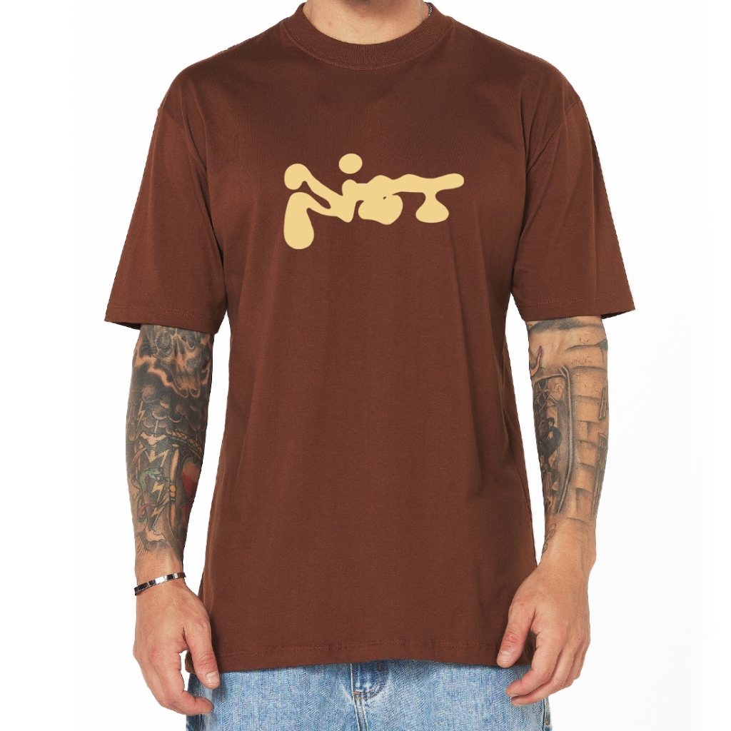 Camiseta Streetwear Piet Bubble Estampada Over Unissex em Oferta na Shopee