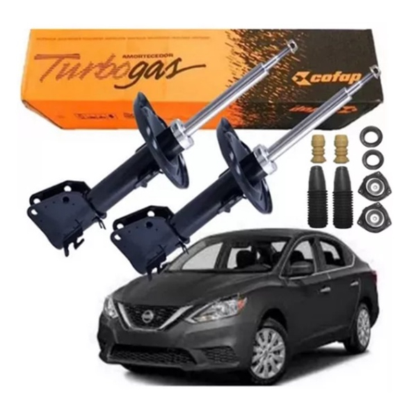 Par Amortecedor Dianteiro Nissan Sentra 2014 2015 2016 + Kit
