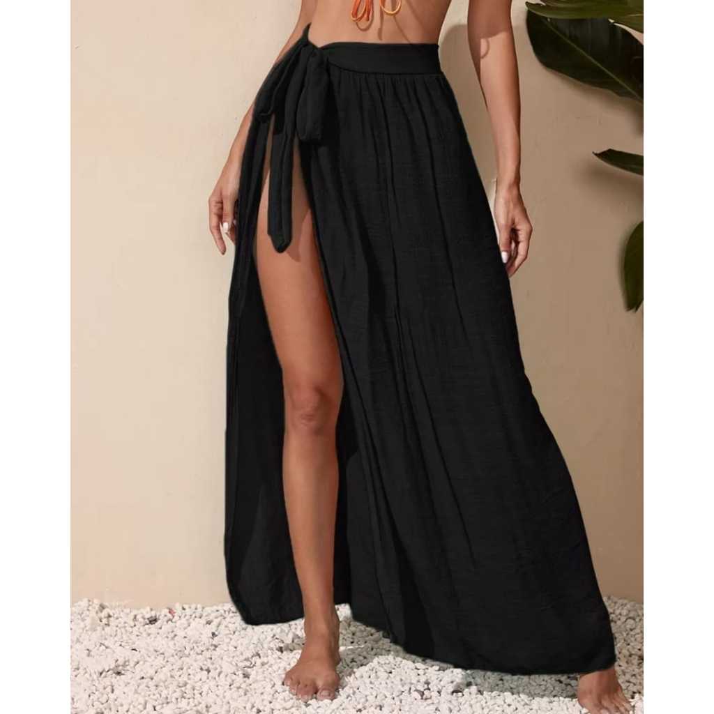 Saia Saída Praia Para Cobrir A Cintura Com Nó Amarrar