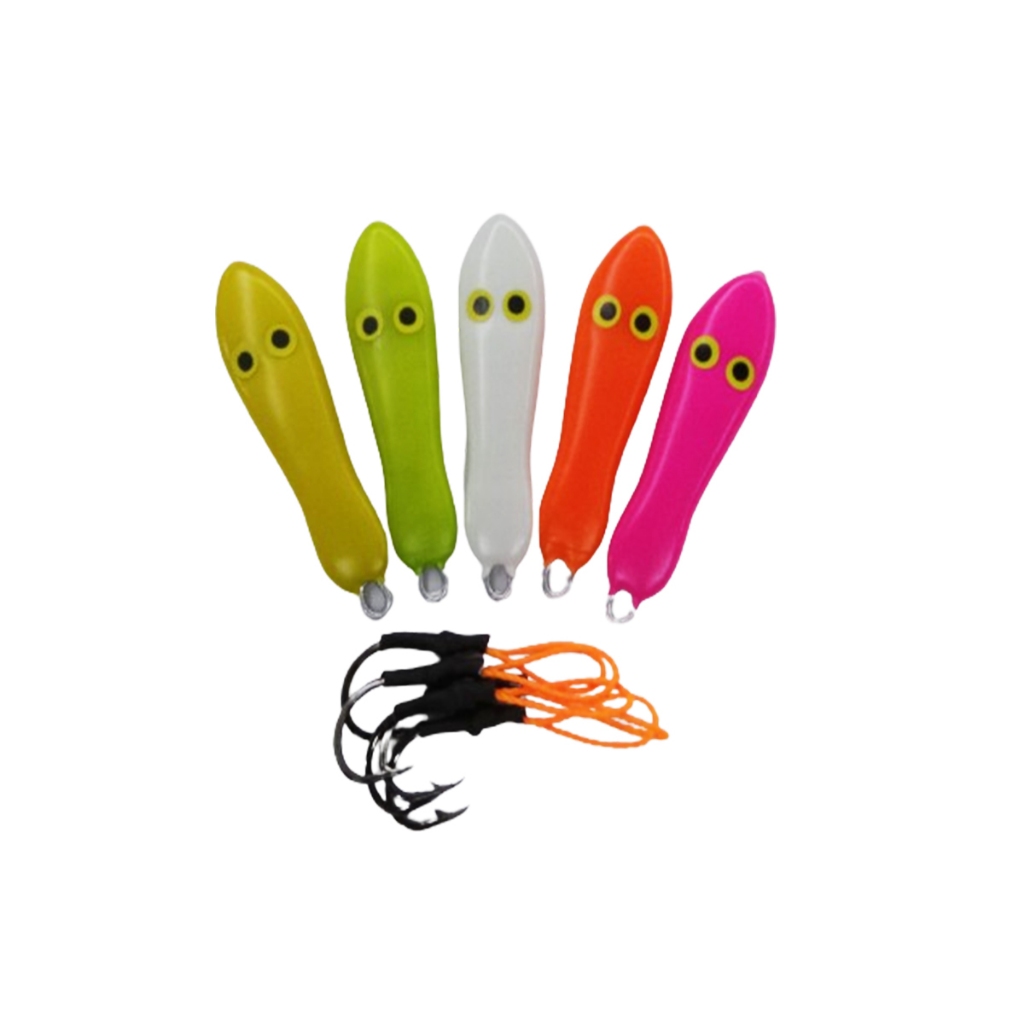 Kit Jumping Jig Sapinho 40 gramas c/ suporte hook - 5 unidades