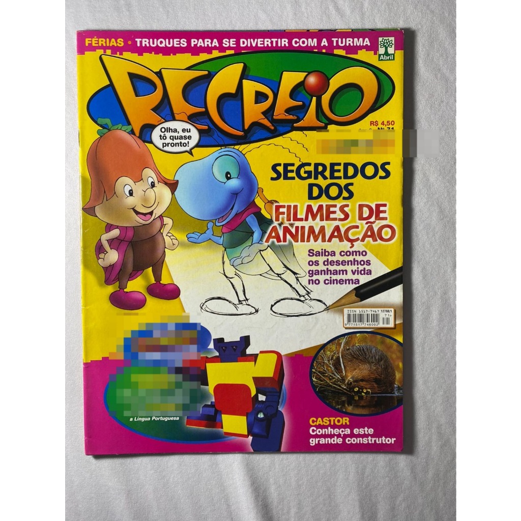Revista Recreio 71 Letronix Mario Bross Toy Story 9332