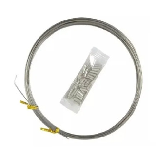 CABO DE AÇO INOXIDÁVEL PARA PESCA PACOTE COM 10 METROS COM AS LUVAS ESCOLHA LIBRAGEM em Oferta na Shopee