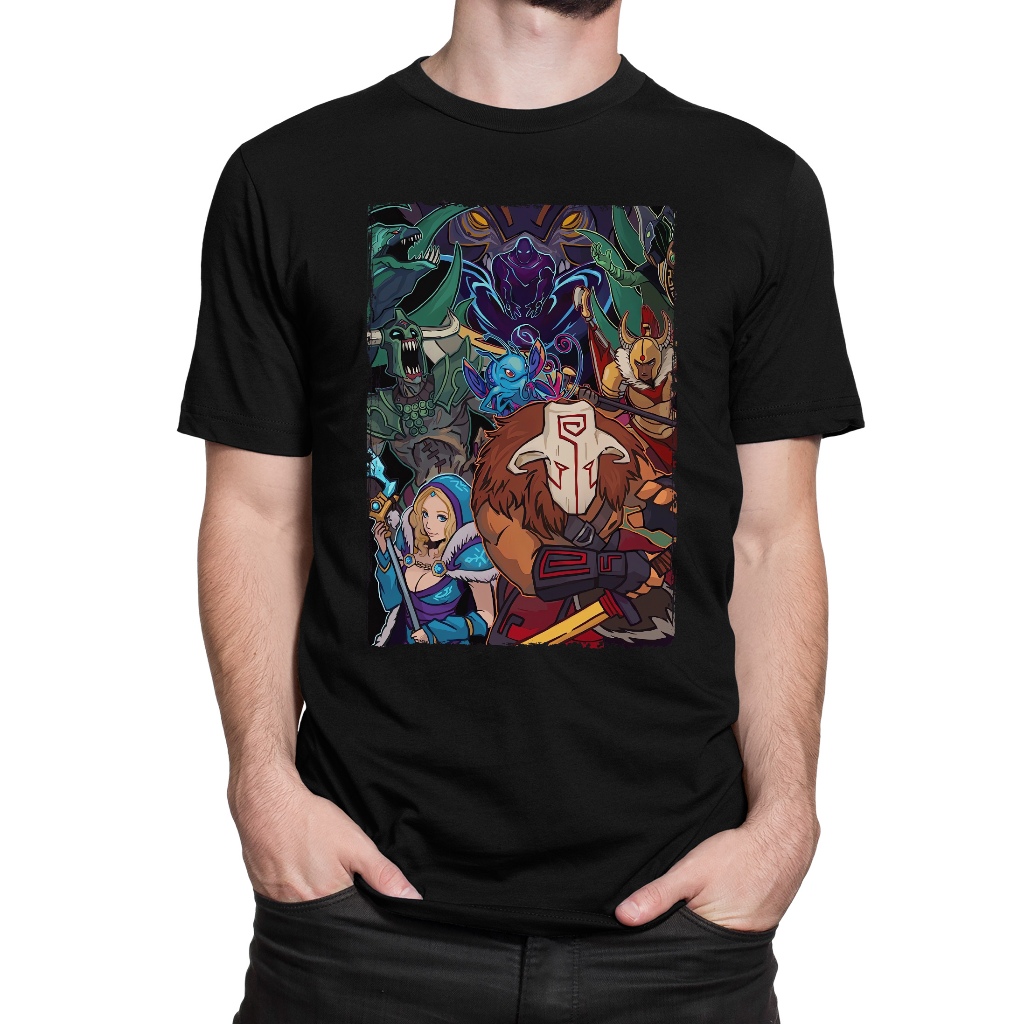 Camiseta Básica Dota 2 100% Algodão Camisa Estampada Masculina Unissex