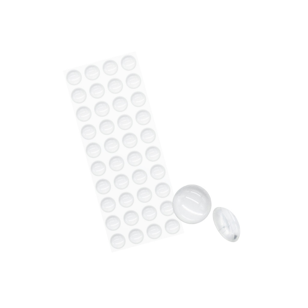 Jogo 40 Protetores Batente Autoadesivo Porta Multiuso 8mm Silicone