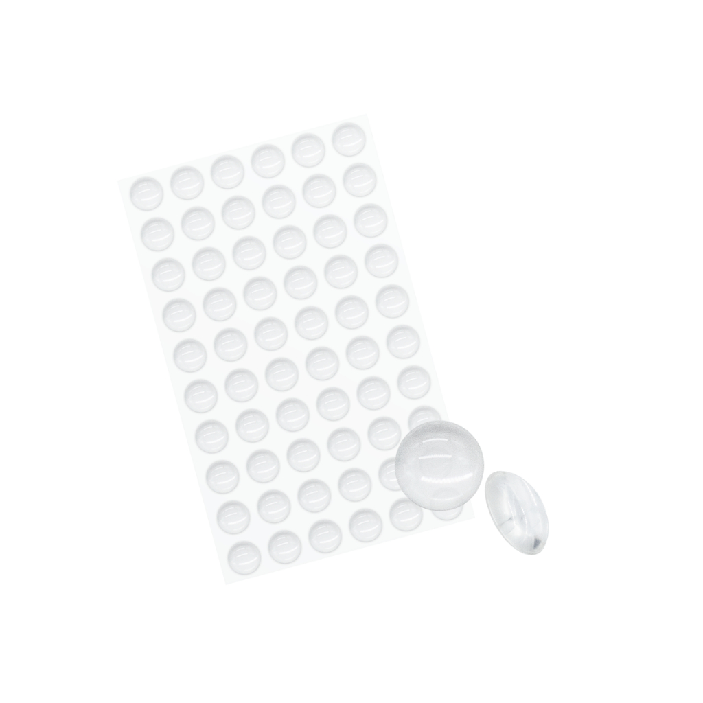 60 Protetor Batente Gota Silicone Porta Adesivo Multiuso Discreto