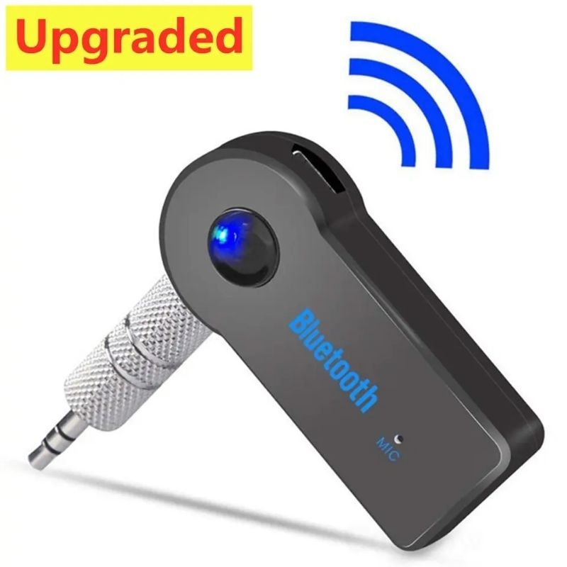 Receptor de áudio Bluetooth 5.0, 3.5 AUX Estéreo Música Transmissor Áudio, Alto-falante, Adaptador Sem Fio com Microfone