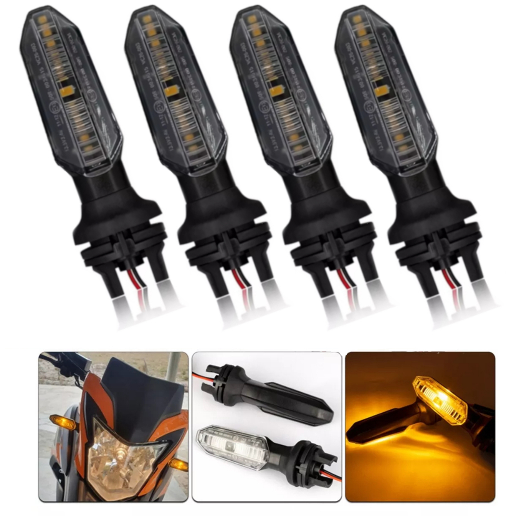 Kit com 2 ou 4 Pisca Led Seta Honda Cb250f Twister 2019 Cg Fan Titan 150 160