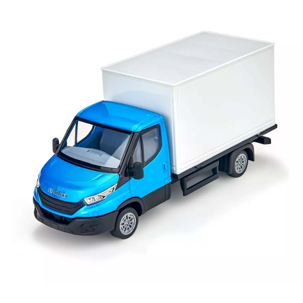 Miniatura Caminhão Iveco Daily Escala 1/30 Carroceria Baú - Usual Brinquedos