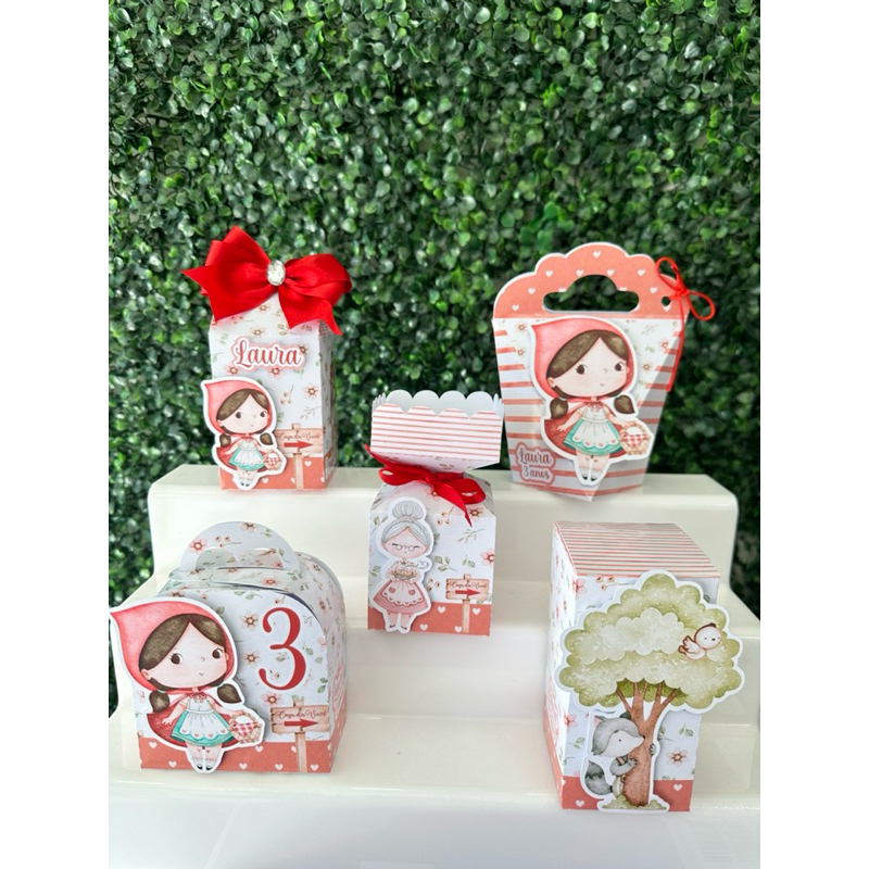 Kit festa chapeuzinho vermelho / Personalizados / Lembrancinhas / Festa Infantil / Aniversário / chapeuzinho vermelho