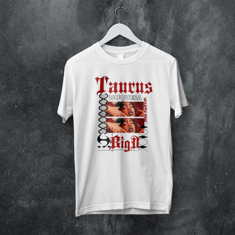 Camiseta Algodão Unissex Tshirt Duquesa Big D - Taurus