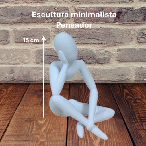 Escultura Minimalista "Celestial Pensativo" - Decoração Elegante e Moderna para Casa Nova em Oferta na Shopee