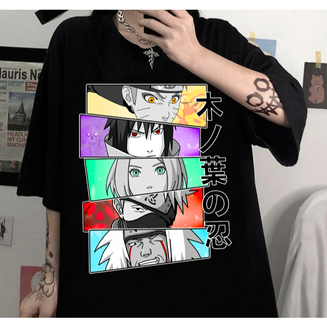 Camiseta T-Shirt Shinobi Konoha Naruto - Anime / Mangá - UNISSEX