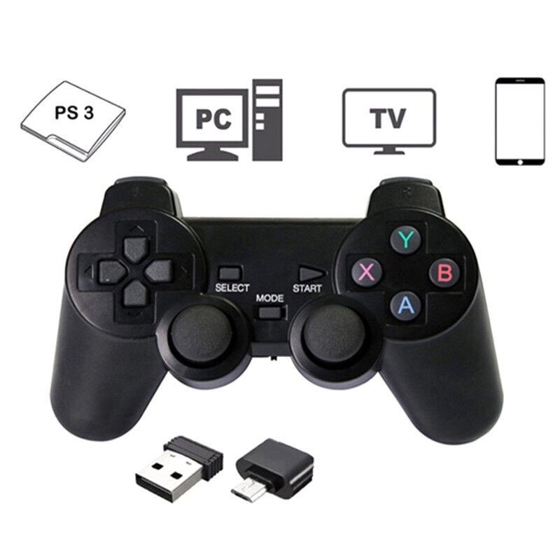 Auspiciosorui01  Controle De Jogo Sem Fio De 2.4Ghz Gamepad Para Ps3 Pc Tv celular Android- Envio Imediato