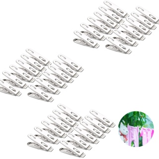 Kit 120 Prendedor De Roupa Inox Para Casa Escritório em Oferta na Shopee