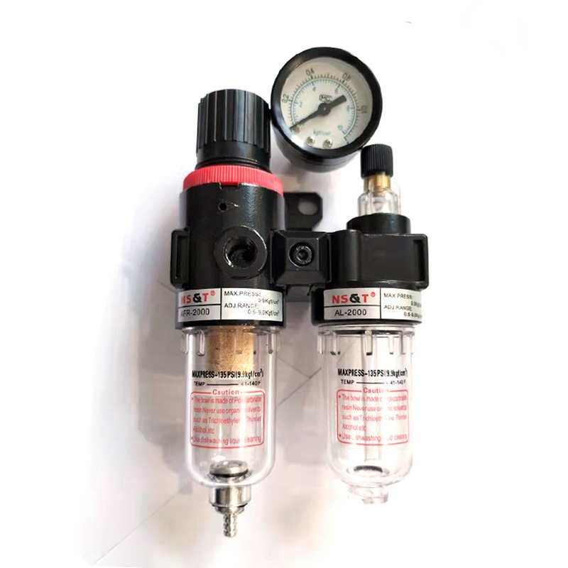 Filtro Eliminador de Água e Óleo Com Regulador de Pressão 1/4 Para Compressor De Ar em Oferta na Shopee