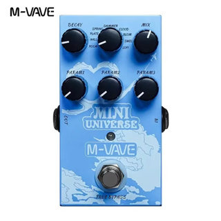 M-vave Mini Universe Pedal de Reverberação Digital Pedal de Reverberação Analógica para Guitarra Pedal de 9 Tons de em Oferta na Shopee