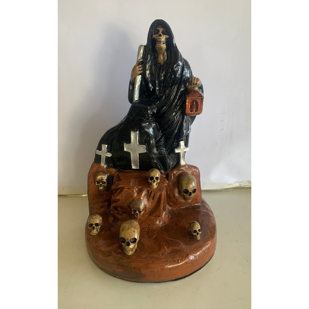 Exu 7 Caveiras escultura exu Rei Do Cemitério Das Almas Sete Caveira