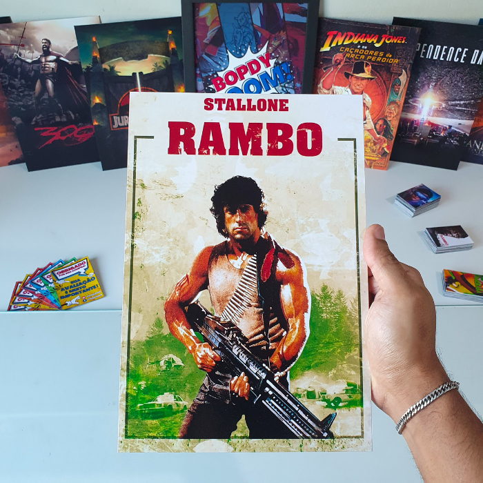 Quadro decorativo Rambo 1 Programado para Matar