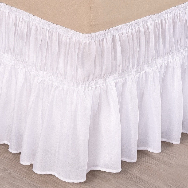 Saia Box Para Cama Box (Casal Padrão ) Com 2 Elástico BRANCA LANÇAMENTO